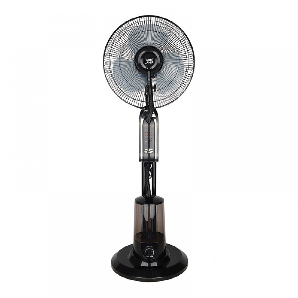 Ventilador Tromba De Pie Negro 45Ø 80w Oscilante Mando, Temporizador y Nebulizador 184441009