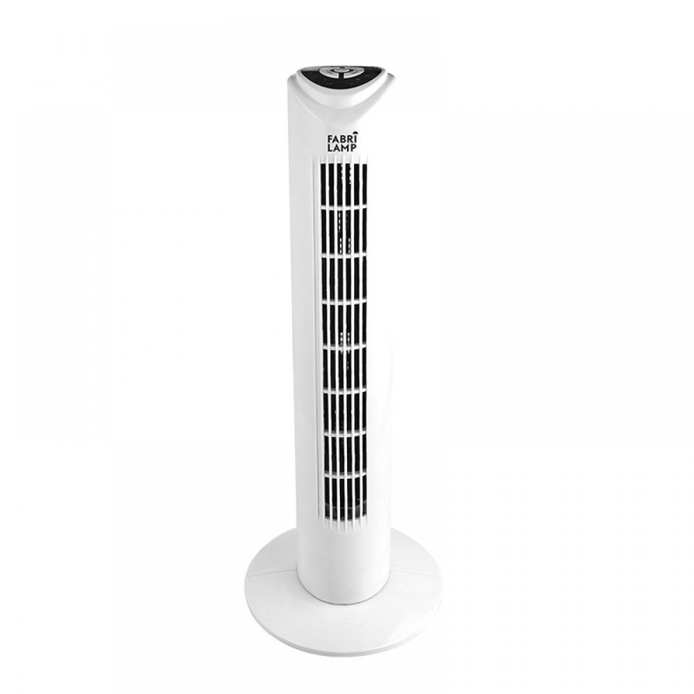 Ventilador Tuka De Torre Blanco 80cm 50w Oscilante Mando Temporizador 184671001