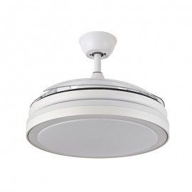 Ventilador Esparta DC Blanco Plegable 110Ø 72W Mando memoria y Temporizador 184791401