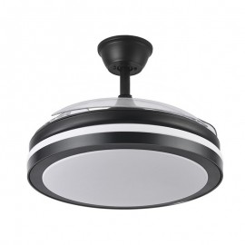 Ventilador Esparta DC Negro Plegable 110Ø 72w 3 Aspas Mando Memoria y Temporizador 184791409