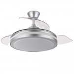 Ventilador Esparta DC Plata Plegable 110Ø 72w 3 Aspas Mando Memoria y Temporizador 184791410