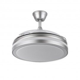 Ventilador Esparta DC Plata Plegable 110Ø 72w 3 Aspas Mando Memoria y Temporizador 184791410