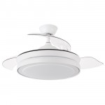 Ventilador Mini Esparta DC Blanco Plegable 91Ø 72W Mando memoria y Temporizador 184799001