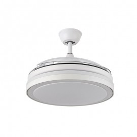 Ventilador Mini Esparta DC Blanco Plegable 91Ø 72W Mando memoria y Temporizador 184799001