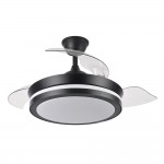 Ventilador Mini Esparta DC Negro Plegable 91Ø 72w Mando Memoria y Temporizador 184799009