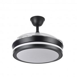 Ventilador Mini Esparta DC Negro Plegable 91Ø 72w Mando Memoria y Temporizador 184799009