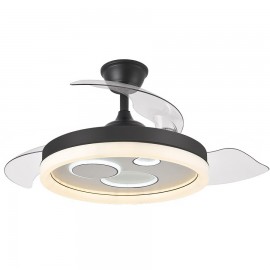 Ventilador Turia DC Negro Plegable 110Ø 72W Mando memoria y Temporizador 184891409