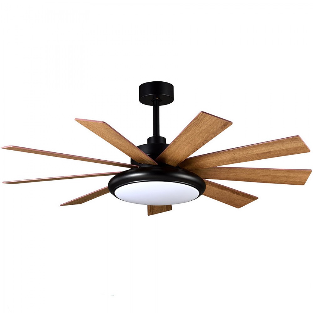 Ventilador Pireo DC Negro 132Ø 36W 9 Aspas Reversibles Mando Memoria y Temporizador 185391982