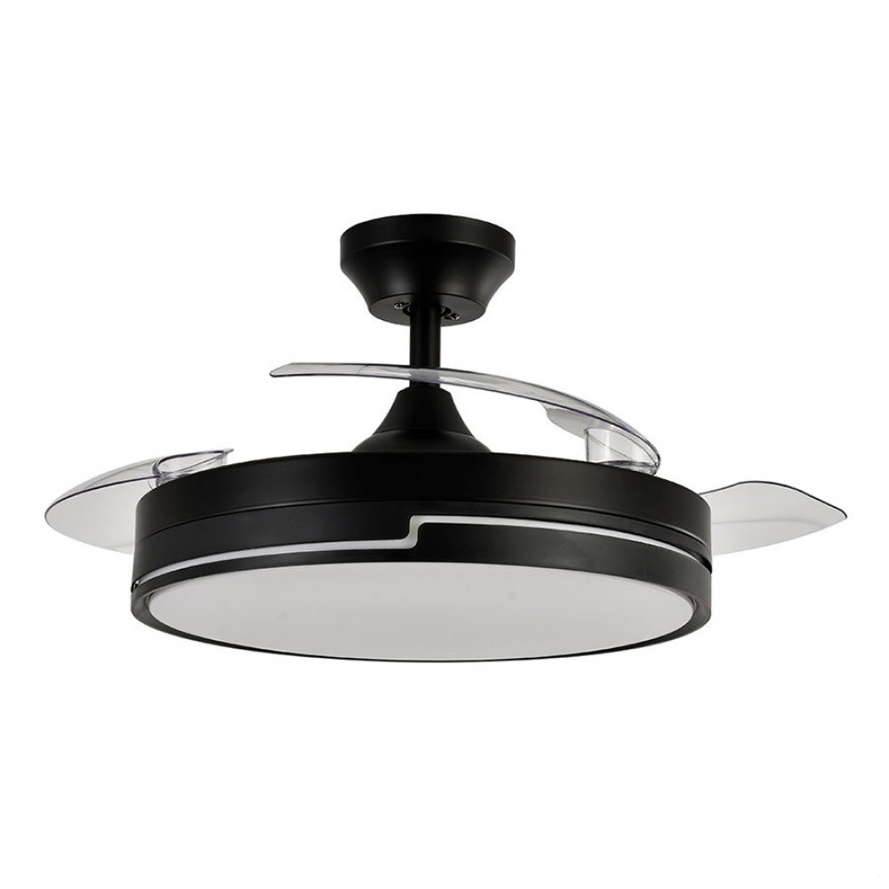 Ventilador Olimpia DC Negro Plegable 107Ø 72W Mando Memoria y Temporizador 185991409