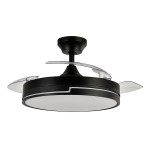 Ventilador Olimpia DC Negro Plegable 107Ø 72W Mando Memoria y Temporizador 185991409