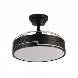 Ventilador Mini Olimpia DC Negro Plegable 91Ø 48w Mando Memoria Y Temporizador 185999009