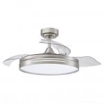 Ventilador Micenas DC Niquel Plegable 108Ø 72w 3Aspas Mando Memoria y Temporizador 186091403