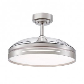 Ventilador Micenas DC Niquel Plegable 108Ø 72w 3Aspas Mando Memoria y Temporizador 186091403