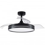 Ventilador Micenas DC Negro Plegable 108Ø 72W Mando Memoria y Temporizador 186091409