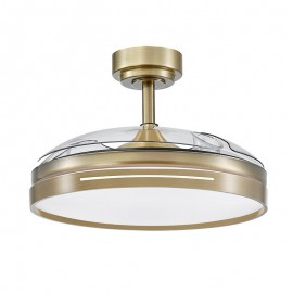 Ventilador Micenas DC Cuero Plegable 108Ø 72w 3Aspas Mando Memoria y Temporizador 186091414