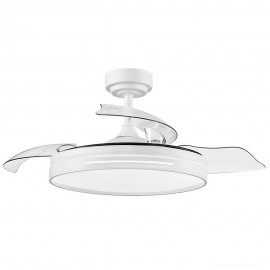 Ventilador Mini Micenas DC Blanco Plegable 91Ø 48w Mando Memoria y Temporizador 186099001