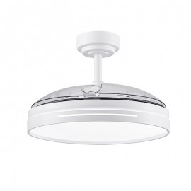 Ventilador Mini Micenas DC Blanco Plegable 91Ø 48w Mando Memoria y Temporizador 186099001