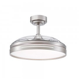 Ventilador Mini Micenas DC Niquel Plegable 91Ø 48w Mando Memoria y Temporizador 186099003