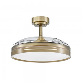 Ventilador Mini Micenas DC Cuero Plegable 91Ø 48w Mando Memoria y Temporizador 186099014
