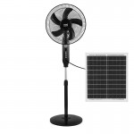 Ventilador Solar Boreal DC De Pie Negro 43Ø 30w Usb Oscilante 186841009