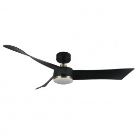 Ventilador Tempel Dc Negro-Cuero 132Ø 26W 3 Aspas Mando Memoria Y Temporizador 187491373