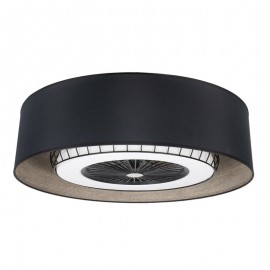 Ventilador Tania Negro-Madera Gris 70Ø 72W 5 Aspas Mando Regulable Memoria Y Temporizador 188391709