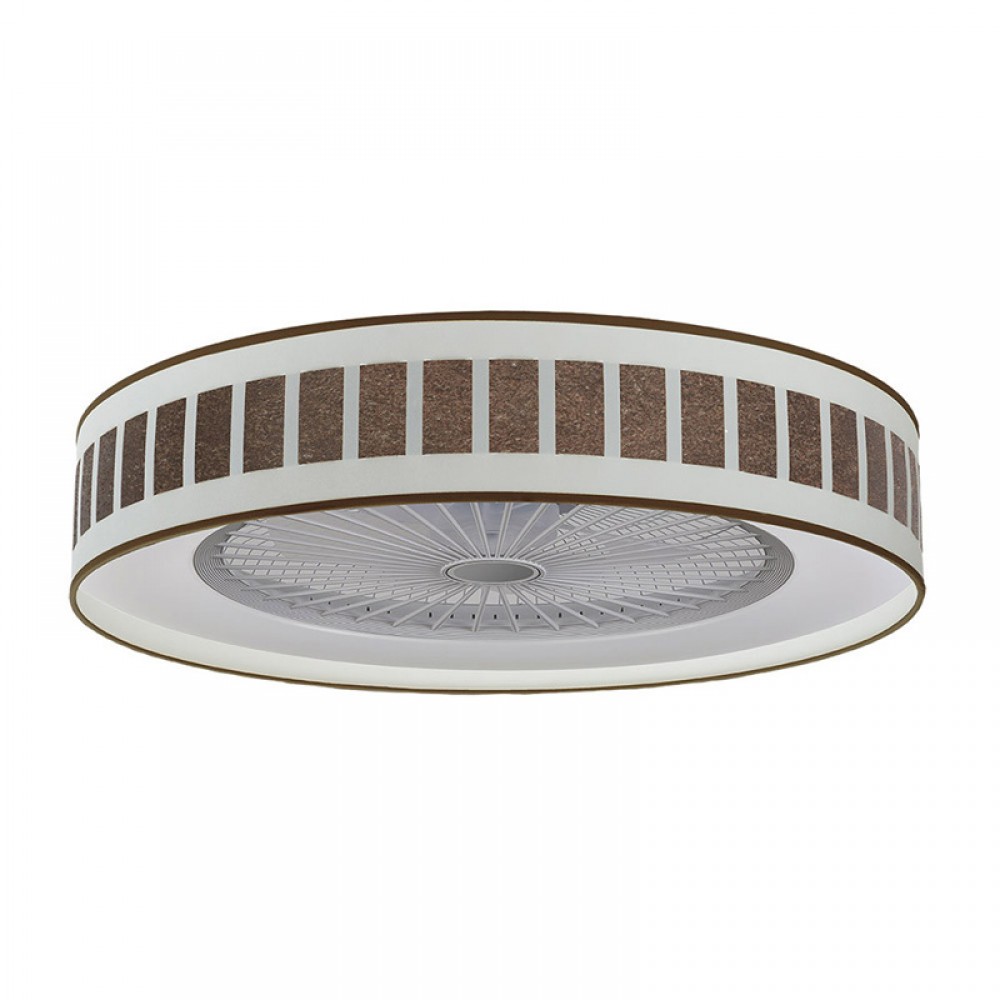 Ventilador Ivanna Blanco-Oxido Negra 60Ø 72W 5 Aspas Mando Regulable Memoria Y Temporizador 188491517