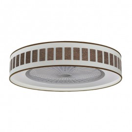 Ventilador Ivanna Blanco-Oxido Negra 60Ø 72W 5 Aspas Mando Regulable Memoria Y Temporizador 188491517