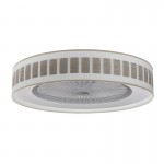 Ventilador Ivanna Blanco-Madera Gris 60Ø 72W 5 Aspas Mando Regulable Memoria Y Temporizador 188491583