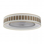 Ventilador Ivanna Blanco-Madera Oscura 60Ø 72W 5 Aspas Mando Regulable Memoria Y Temporizador 188491584