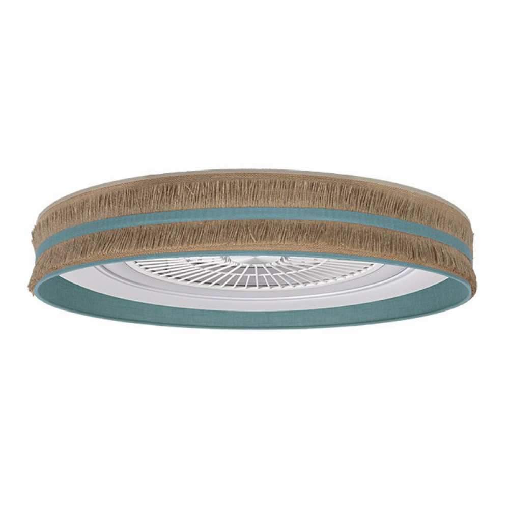 Ventilador Natalia DC Saco-Turquesa 60Ø 72W 5 Aspas Mando Regulable Memoria Y Temporizador 188591548