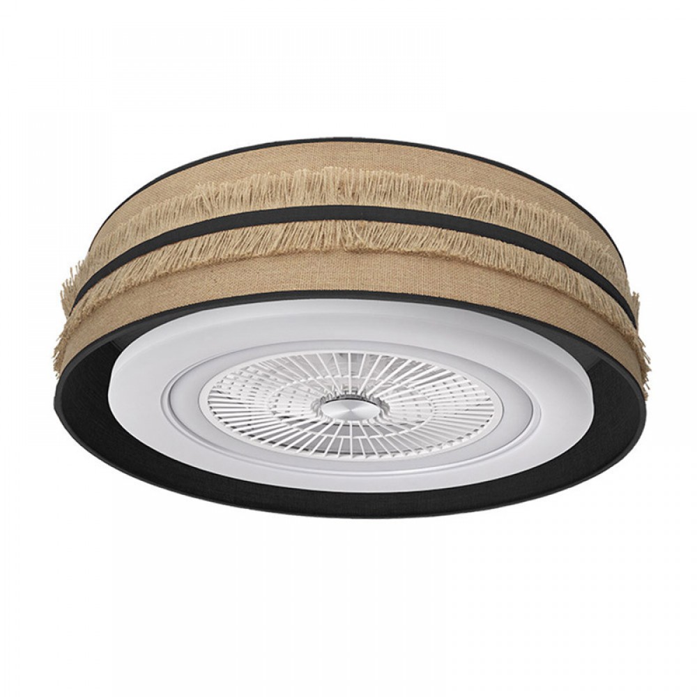 Ventilador Natalia DC Saco-Negro 70Ø 72W 5 Aspas Mando Regulable Memoria Y Temporizador 188591709