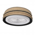 Ventilador Natalia DC Saco-Negro 70Ø 72W 5 Aspas Mando Regulable Memoria Y Temporizador 188591709