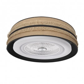 Ventilador Natalia DC Saco-Negro 70Ø 72W 5 Aspas Mando Regulable Memoria Y Temporizador 188591709