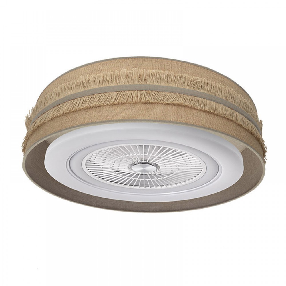 Ventilador Natalia DC Saco-Beis 70Ø 72W 5 Aspas Mando Regulable Memoria Y Temporizador 188591715