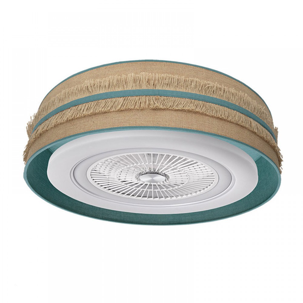 Ventilador Natalia DC Saco-Turquesa 70Ø 72W 5 Aspas Mando Regulable Memoria Y Temporizador 188591748