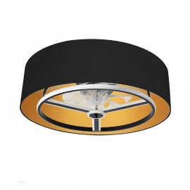 Ventilador AnusKa DC Negro-Oro 70Ø 60W 8 Aspas Mando Regulable Memoria Y Temporizador 188691709