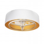 Ventilador AnusKa DC Blanco-Oro Oro 70Ø 60W 8 Aspas Mando Regulable Memoria Y Temporizador 188691775