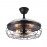 Ventilador Concon DC Negro Plegable 107Ø 5xE27 3 Aspas Mando Y Temporizador 188895309