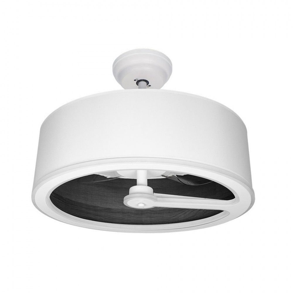 Ventilador Tatiana DC Blanco-Madera Negra 62Ø 110W 3 Aspas Mando Memoria Y Temporizador 189191309
