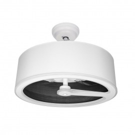 Ventilador Tatiana DC Blanco-Madera Negra 62Ø 110W 3 Aspas Mando Memoria Y Temporizador 189191309