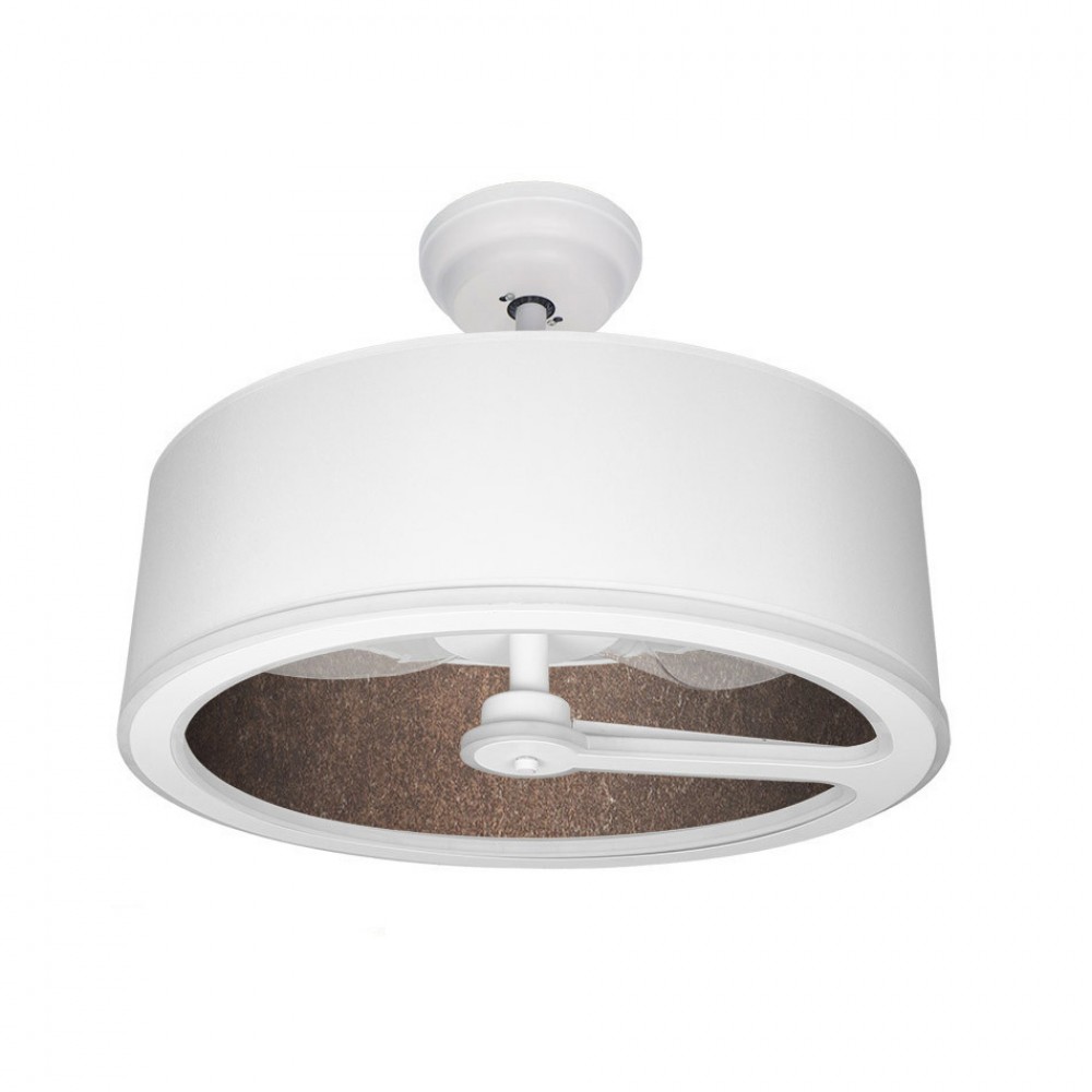 Ventilador Tatiana DC Blanco-Oxido 62Ø 110W 3 Aspas Mando Memoria Y Temporizador 189191317