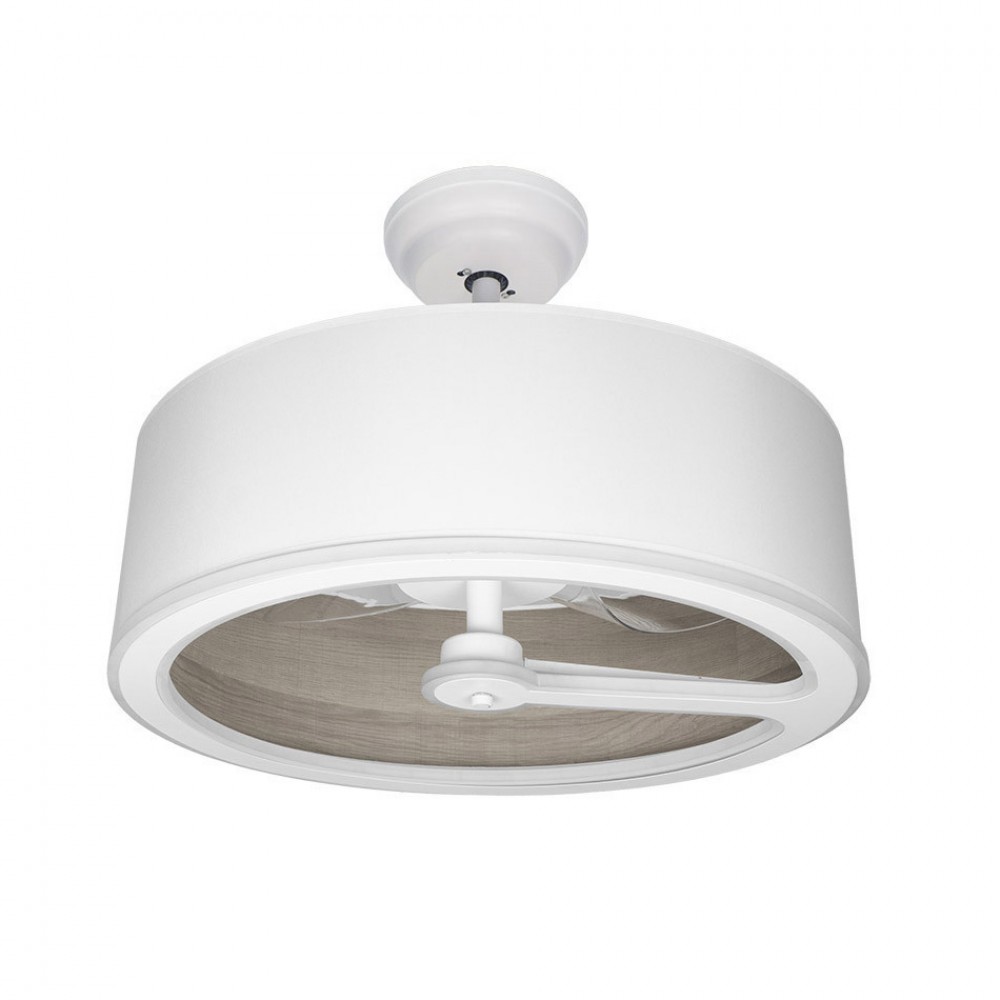 Ventilador Tatiana DC Blanco-Madera Gris 62Ø 110W 3 Aspas Mando Memoria Y Temporizador 189191383