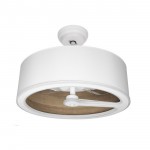 Ventilador Tatiana DC Blanco-Madera Oscura 62Ø 110W 3 Aspas Mando Memoria Y Temporizador 189191384