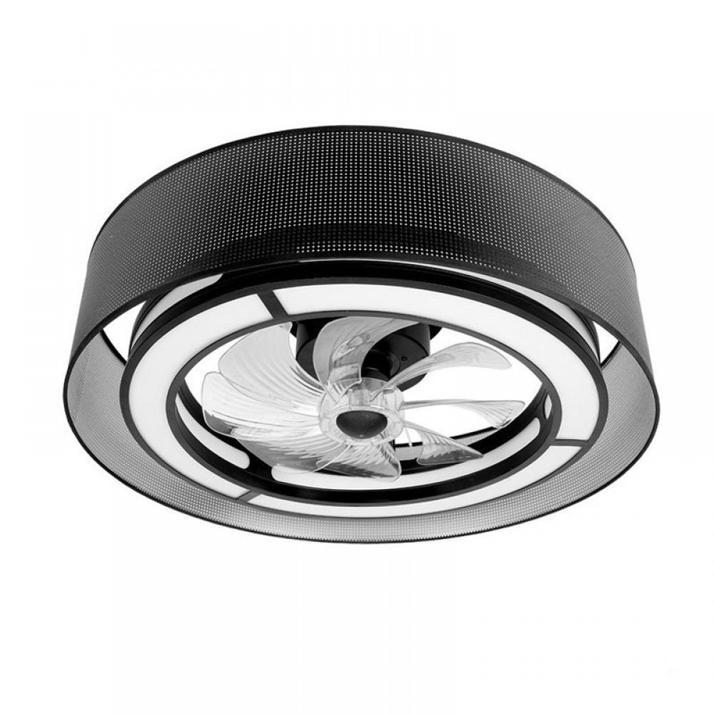 Ventilador Anastasia DC Negro-Plata 60Ø 58W 8 Aspas Mando Memoria Y Temporizador 190191509