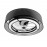 Ventilador Anastasia DC Negro-Plata 60Ø 58W 8 Aspas Mando Memoria Y Temporizador 190191509