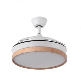 Ventilador Mini Evros DC Blanco-Haya Plegable 91Ø 72w Mando Memoria y Temporizador 197099068