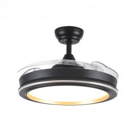 Ventilador Picolo DC Negro-Oro Plegable 107Ø 72w 3 Aspas Mando Memoria y Temporizador 206491309