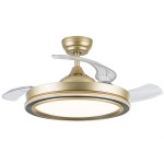 Ventilador Picolo DC Oro-Negro Plegable 107Ø 72w 3 Aspas Mando Memoria y Temporizador 206491329