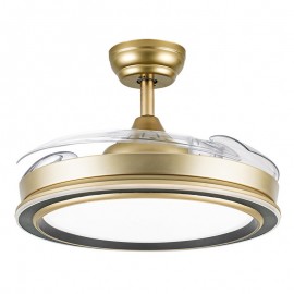 Ventilador Picolo DC Oro-Negro Plegable 107Ø 72w 3 Aspas Mando Memoria y Temporizador 206491329